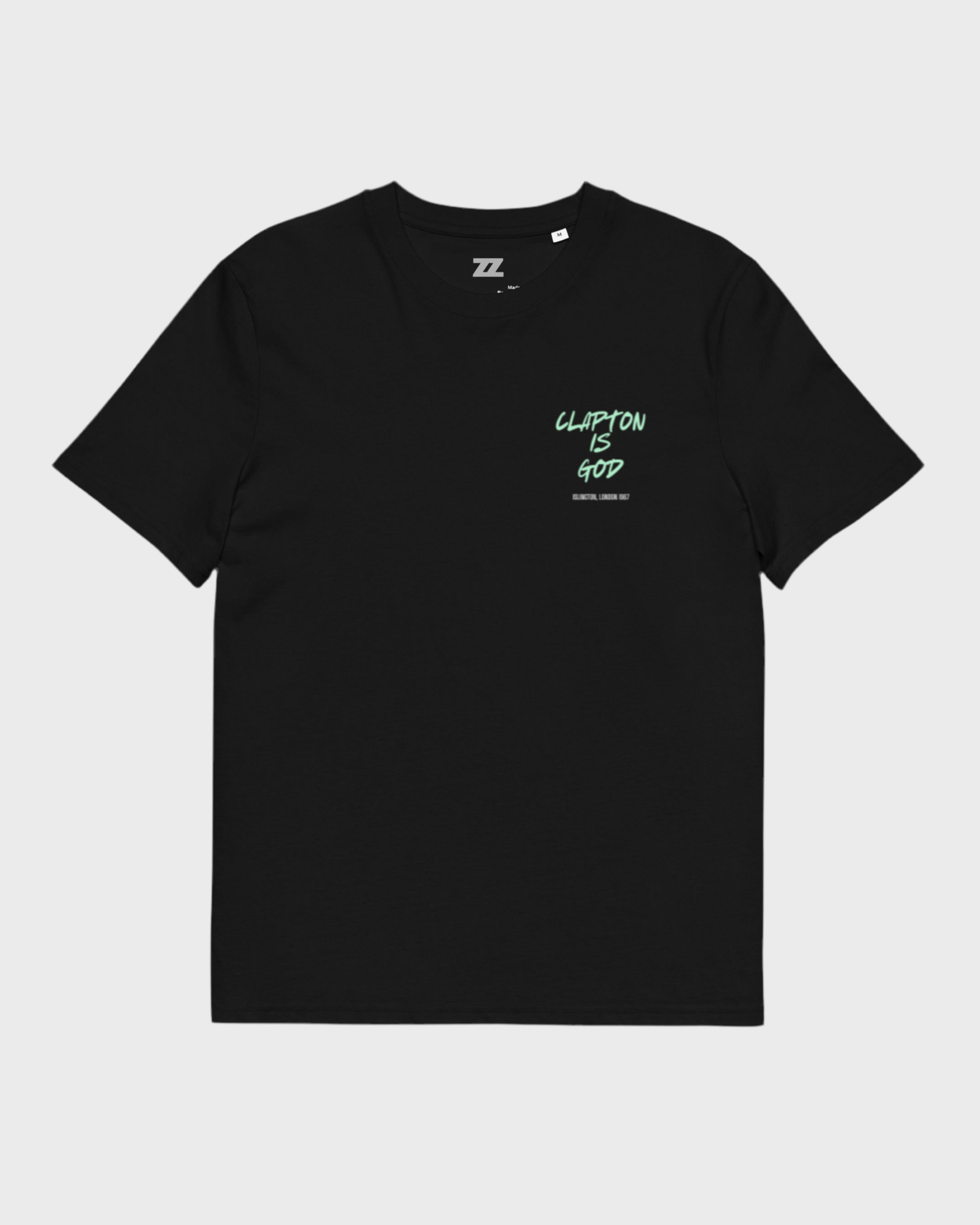 Camiseta CLAPTON IS GOD de algodón orgánico unisex