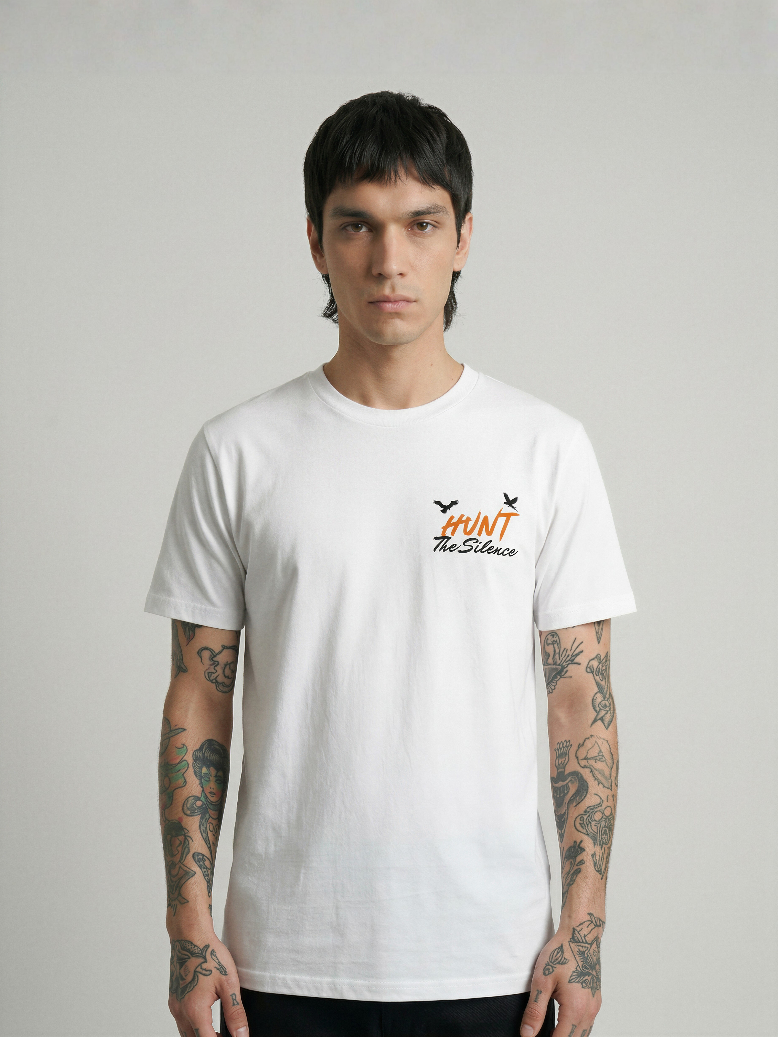 Camiseta HUNT THE SILENCE de algodón orgánico unisex