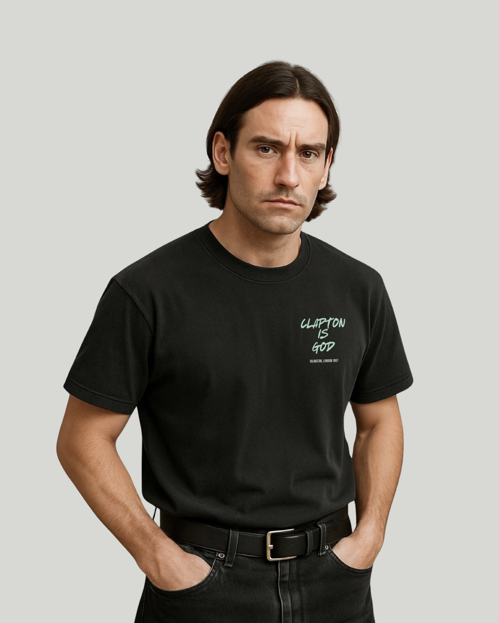 Camiseta CLAPTON IS GOD de algodón orgánico unisex