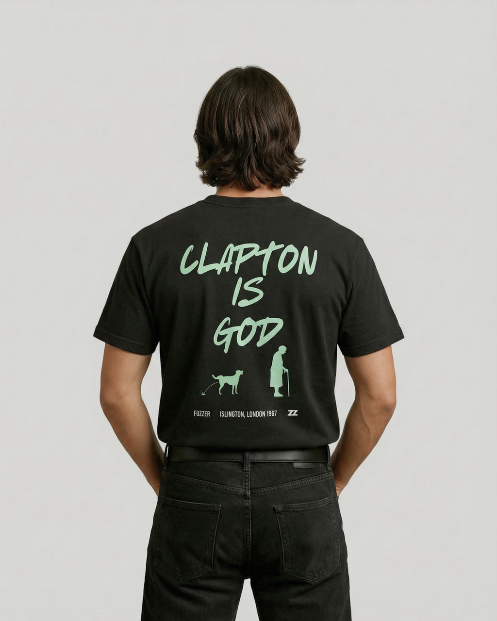 Camiseta CLAPTON IS GOD de algodón orgánico unisex