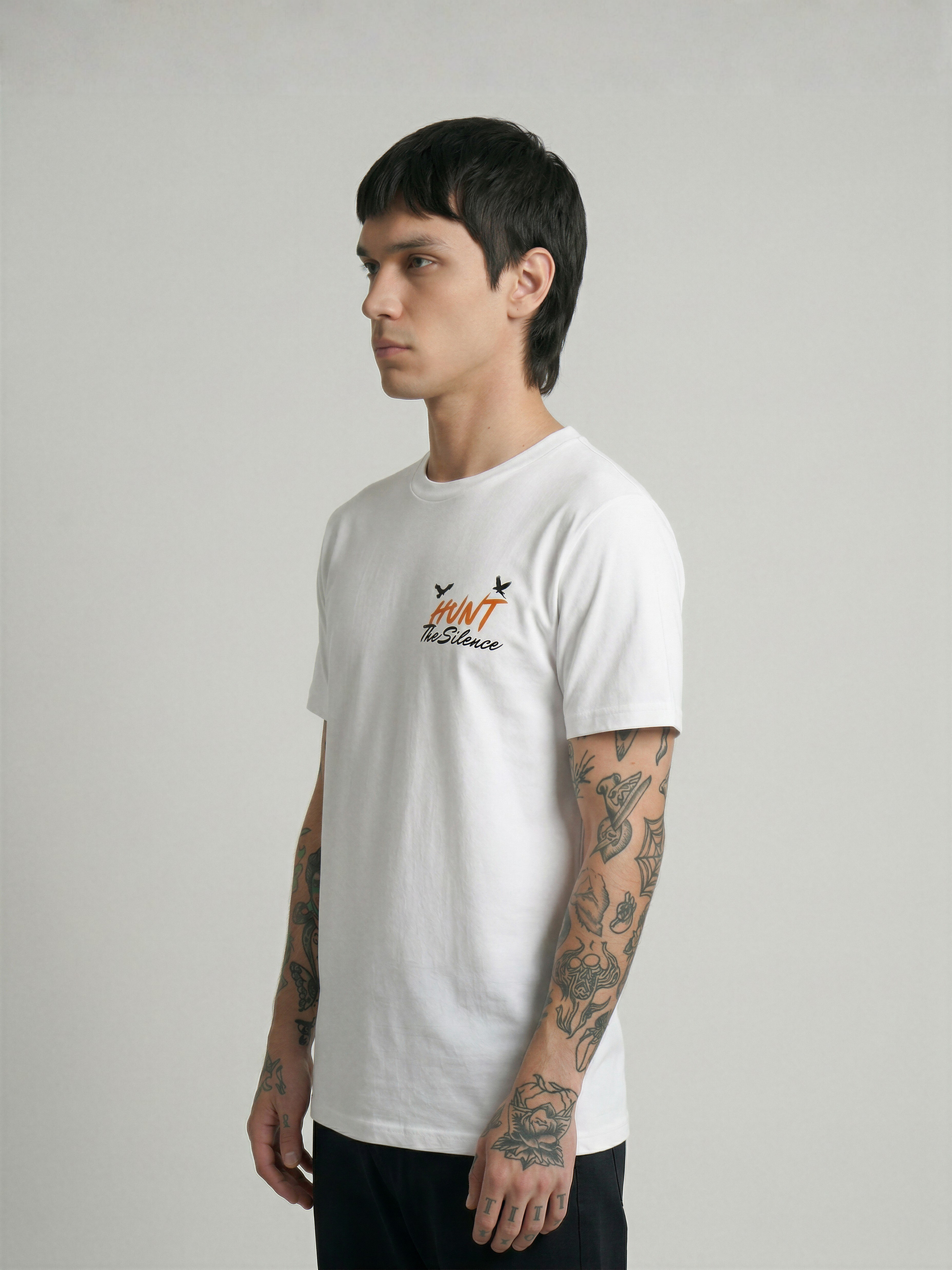 Camiseta HUNT THE SILENCE de algodón orgánico unisex