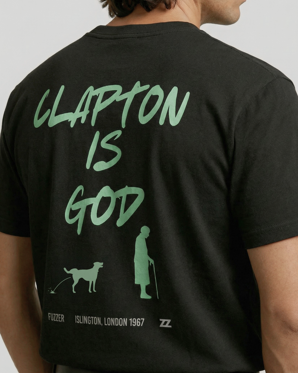 Camiseta CLAPTON IS GOD de algodón orgánico unisex