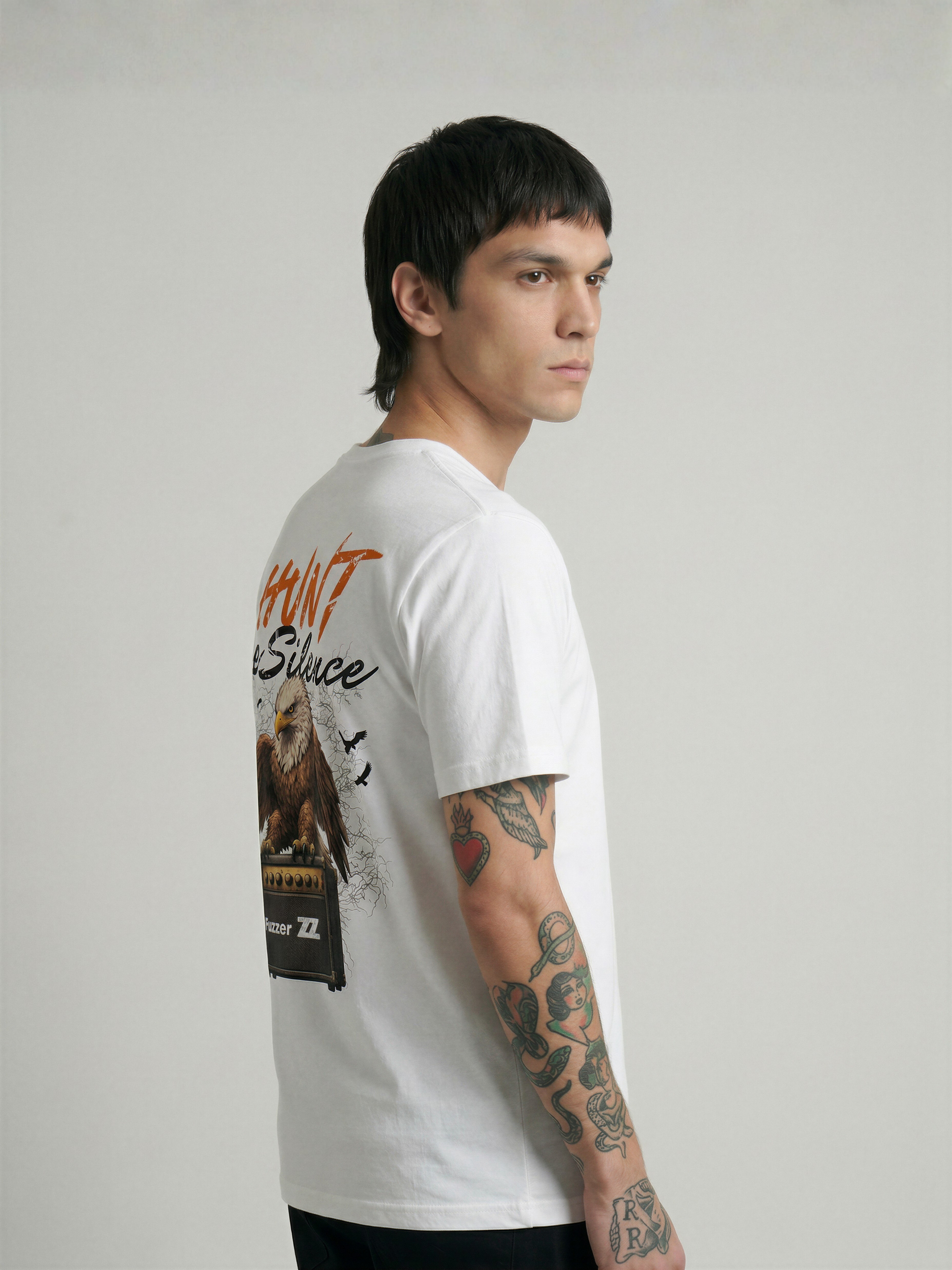 Camiseta HUNT THE SILENCE de algodón orgánico unisex