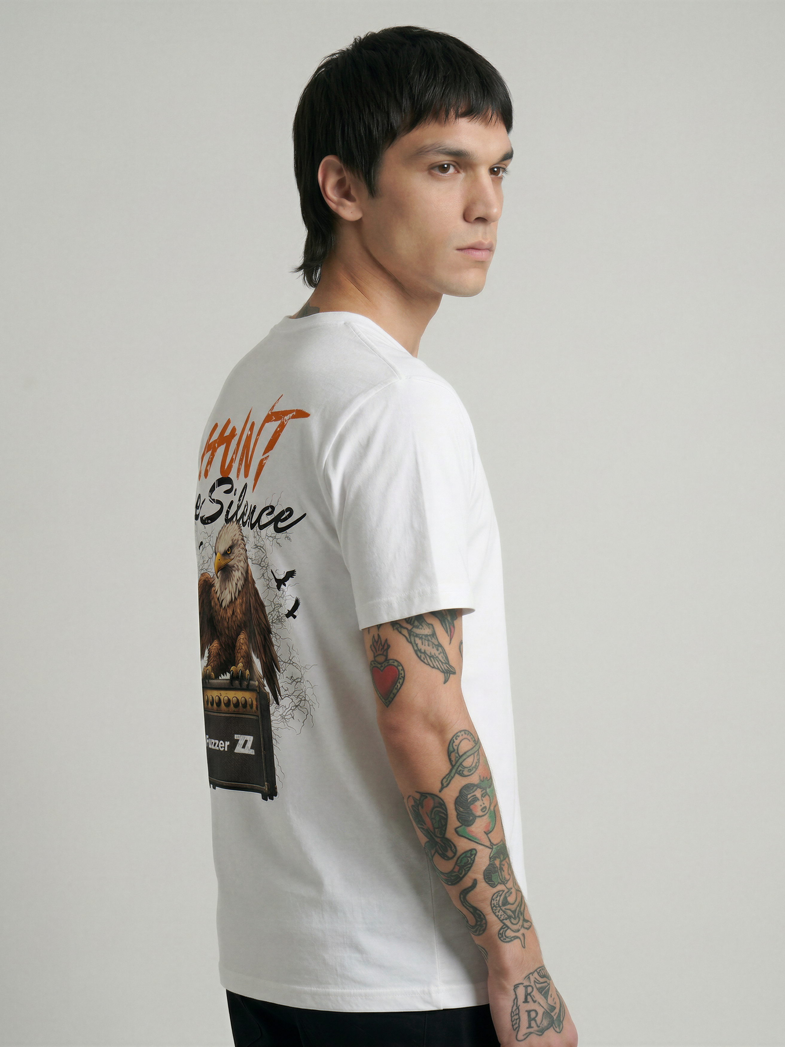 Camiseta HUNT THE SILENCE de algodón orgánico unisex