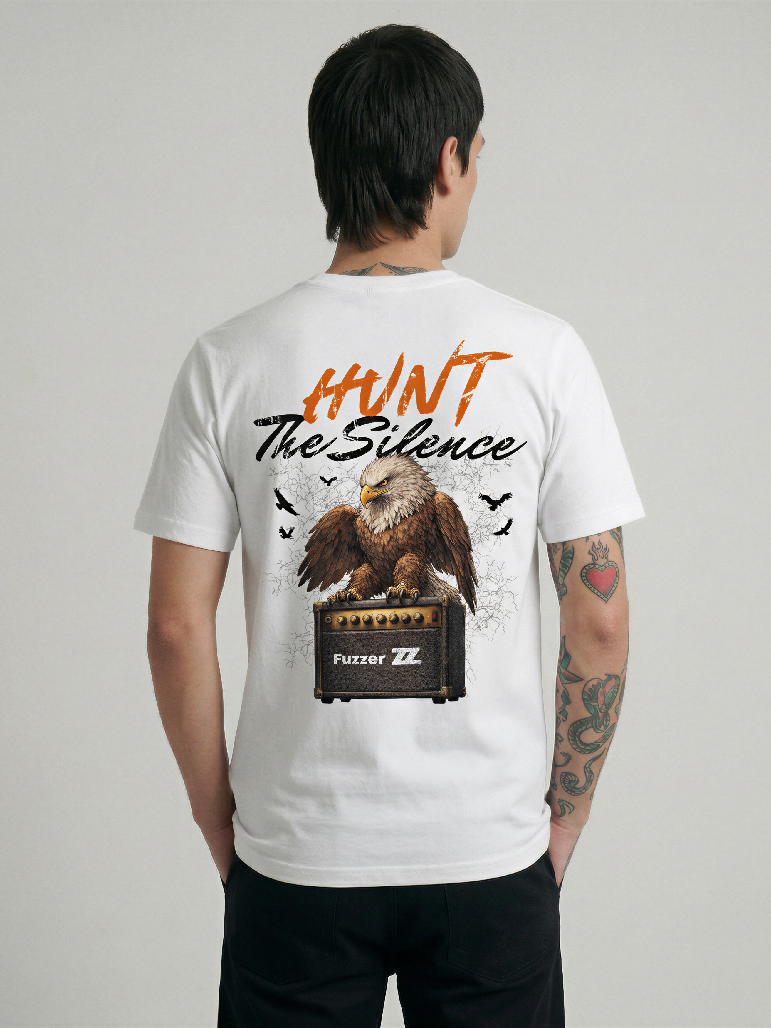 Camiseta HUNT THE SILENCE de algodón orgánico unisex