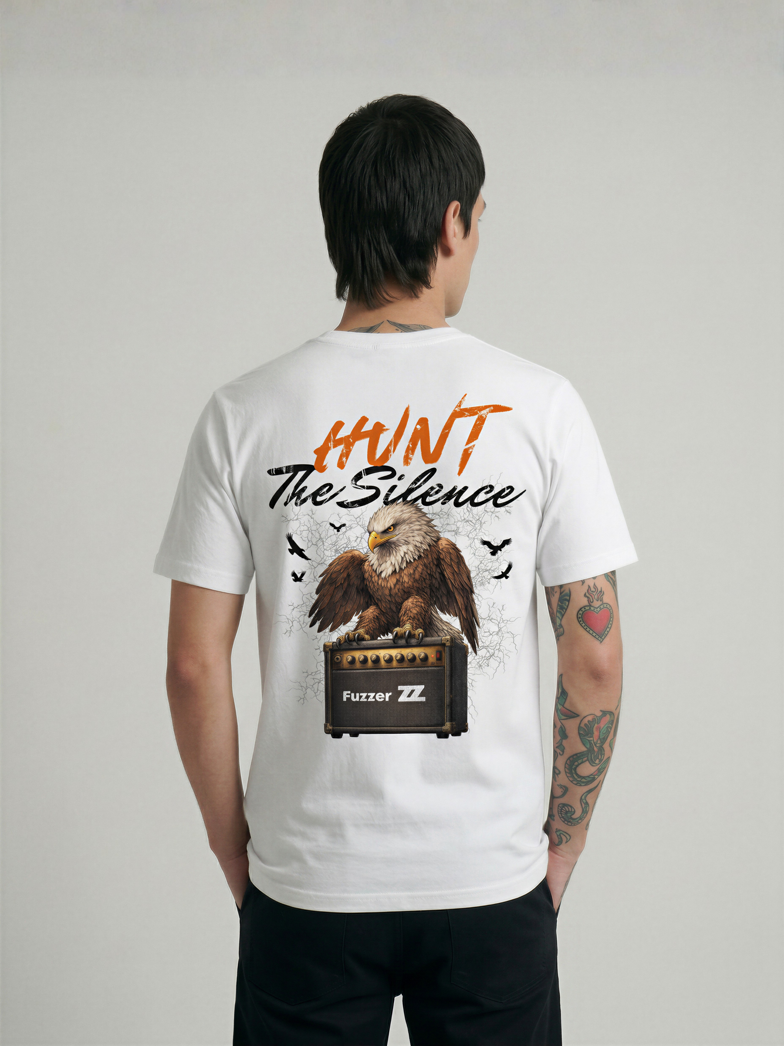 Camiseta HUNT THE SILENCE de algodón orgánico unisex