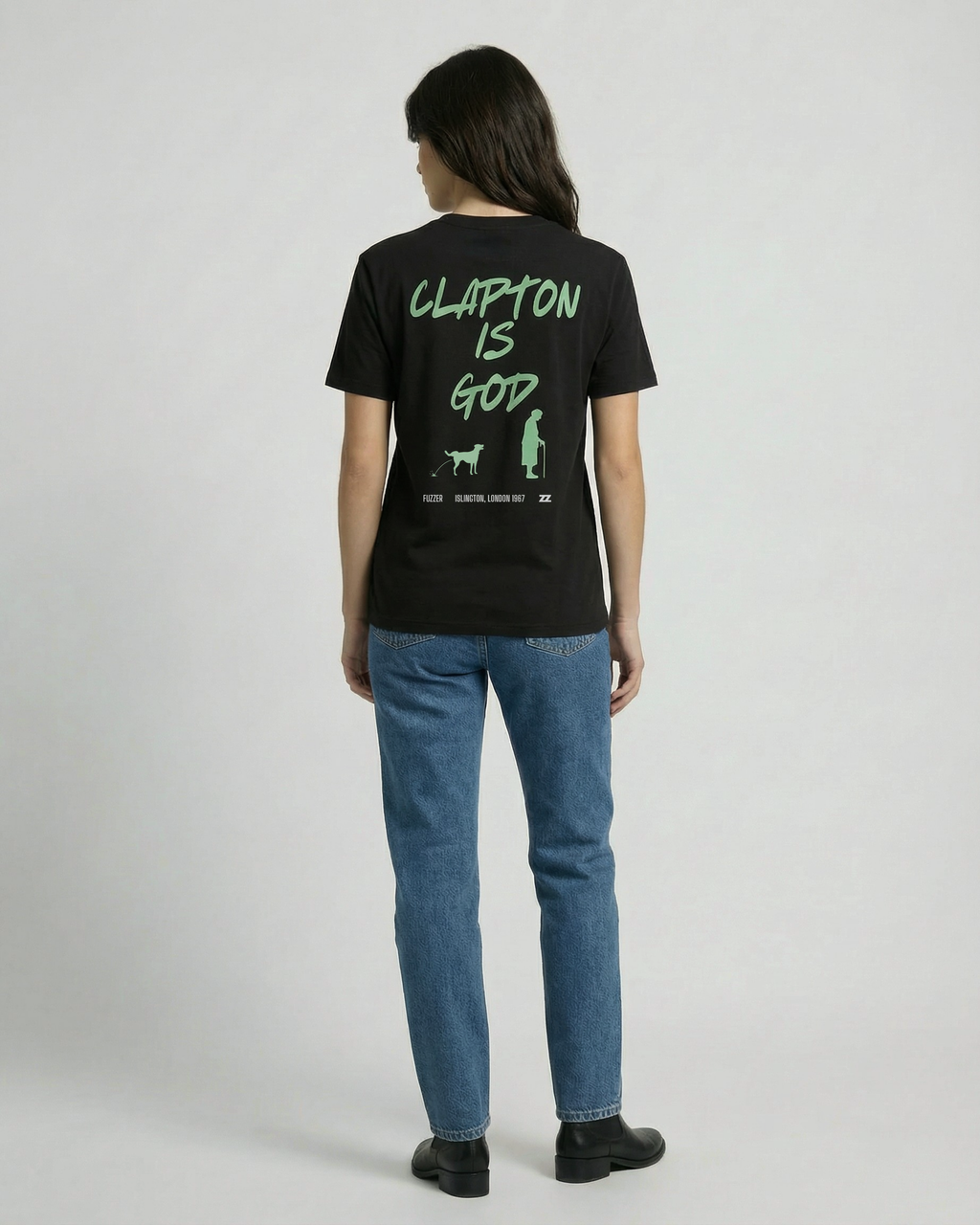 Camiseta CLAPTON IS GOD de algodón orgánico unisex