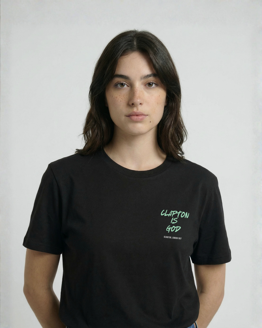 Camiseta CLAPTON IS GOD de algodón orgánico unisex
