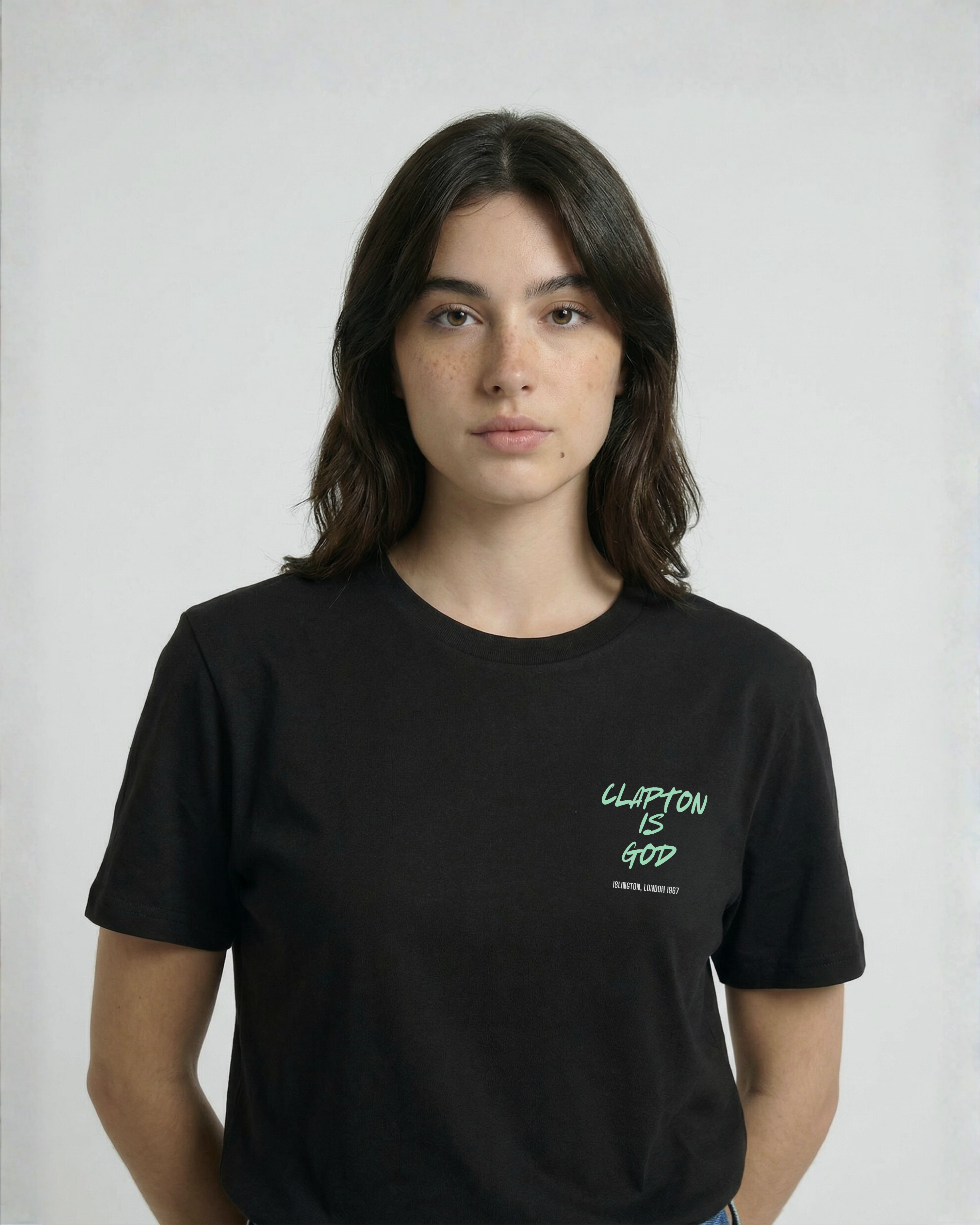 Camiseta CLAPTON IS GOD de algodón orgánico unisex