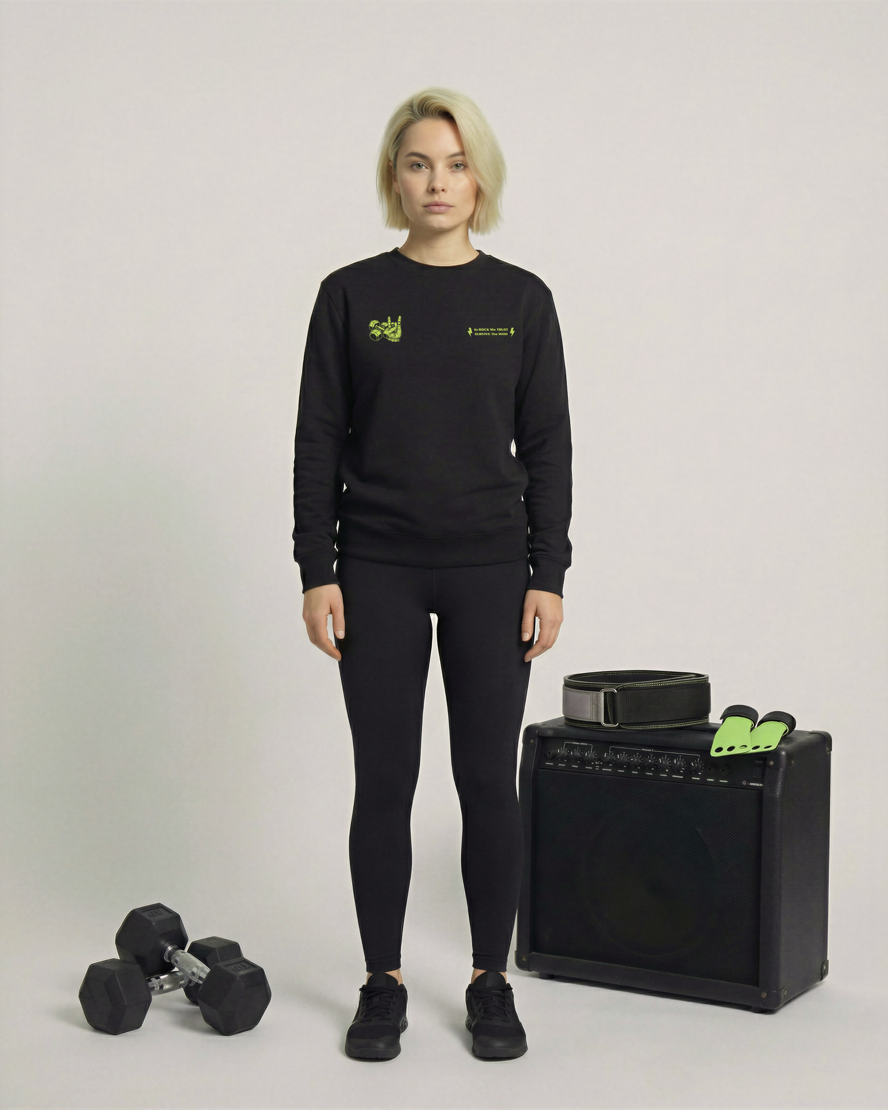 Sudadera eco CROSSFIT ROCK de algodón orgánico unisex
