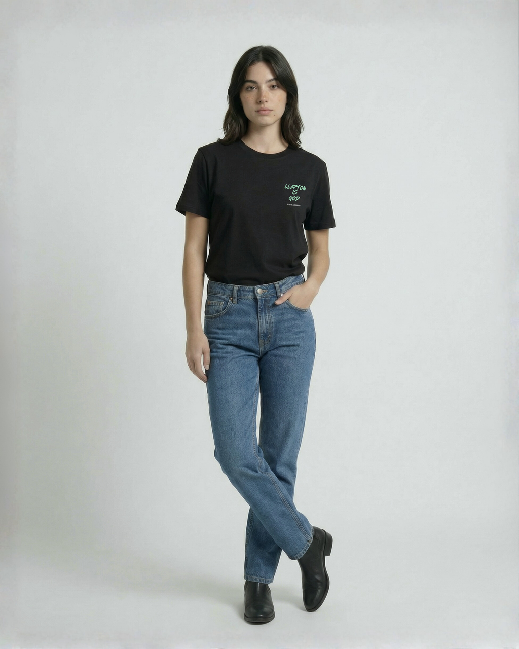 Camiseta CLAPTON IS GOD de algodón orgánico unisex