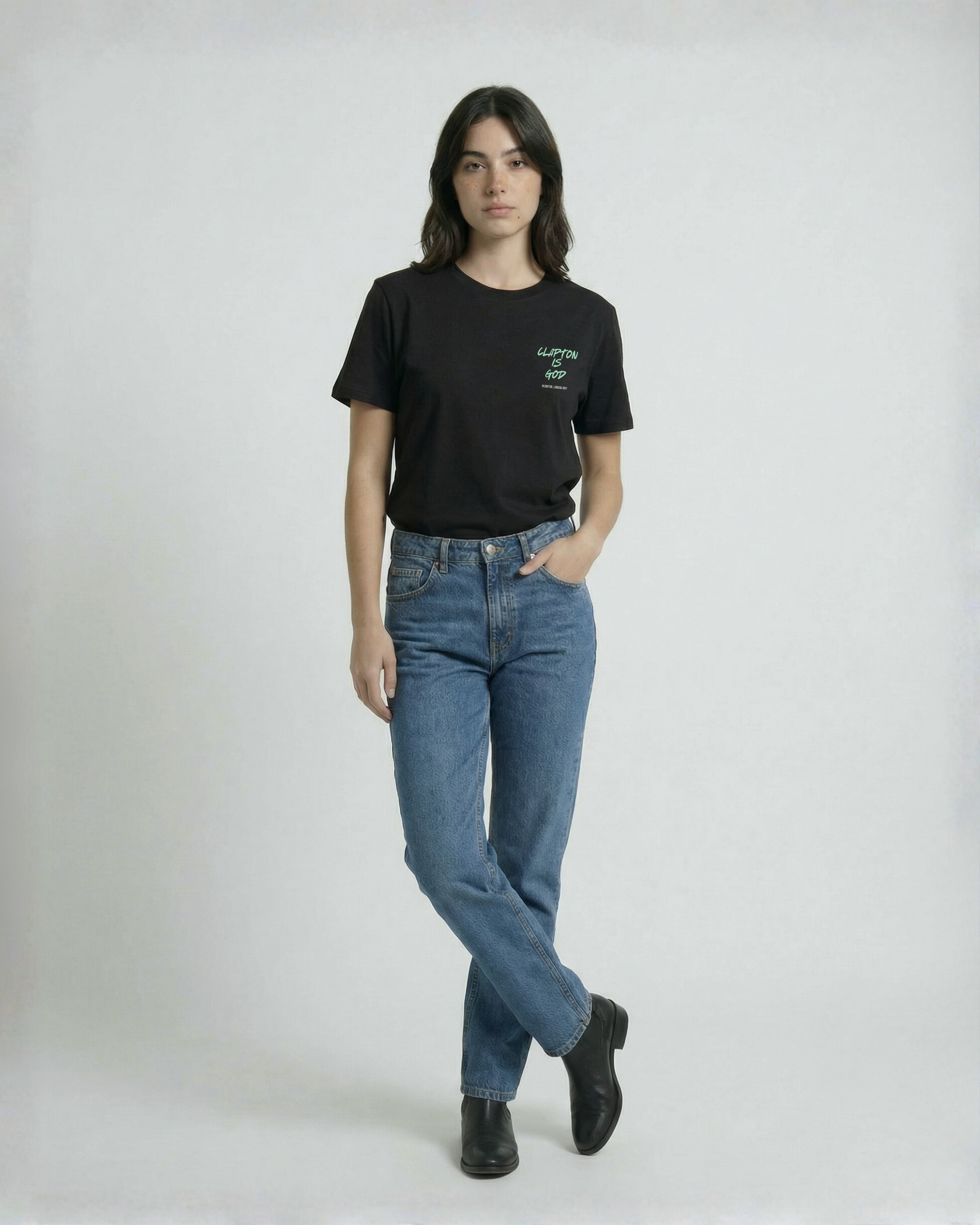 Camiseta CLAPTON IS GOD de algodón orgánico unisex