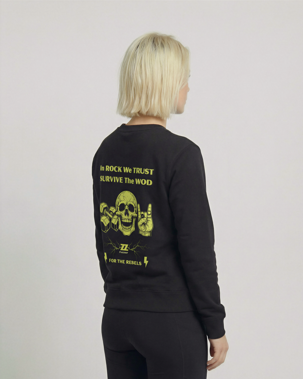 Sudadera eco CROSSFIT ROCK de algodón orgánico unisex