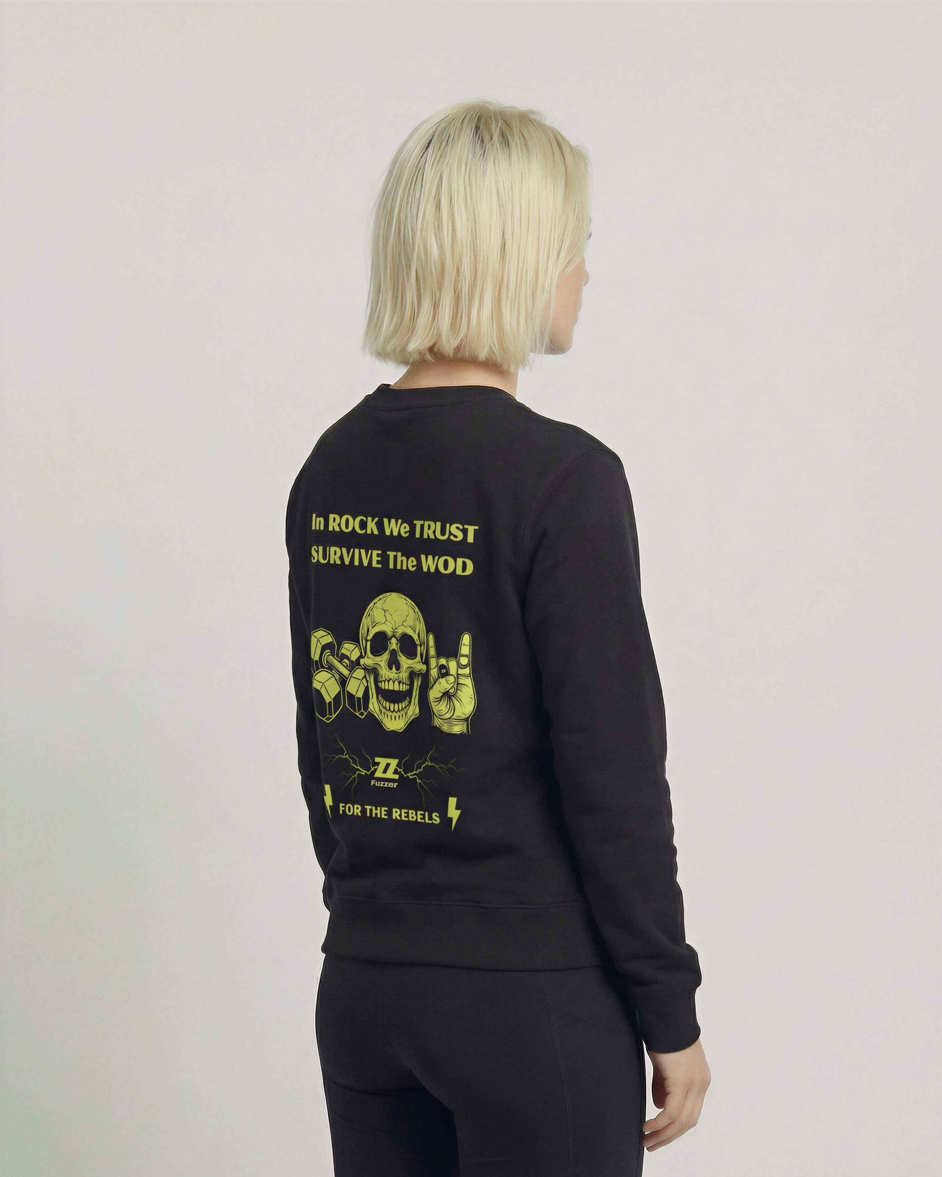 Sudadera eco CROSSFIT ROCK de algodón orgánico unisex