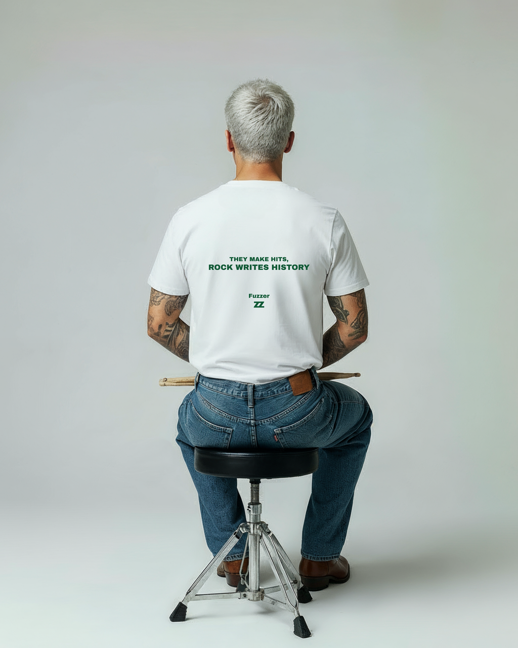 Camiseta ROCK WRITES HISTORY de algodón orgánico unisex